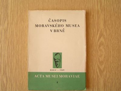 Časopis Moravského musea v Brně, č.1, 1949, 110 stran